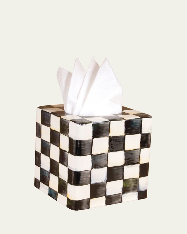 Courtly Check Tissue Box Cover